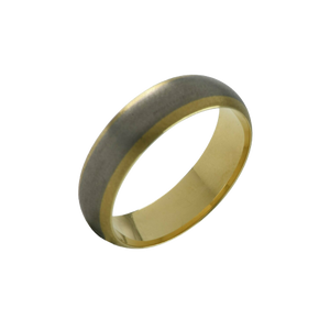 18ct. Yellow gold and titanium ring | gold titanium wedding ring, mens wedder, gents jewellery