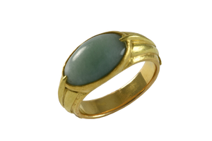 22ct. Rose and Yellow Gold Jade Ring | Jewellery Repairs melbourne