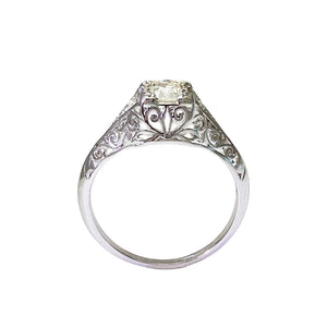 Vintage Platinum and 18ct. white gold diamond set ring