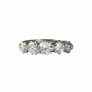 Antique Art Deco Platinum Old Cut Diamond Ring | platinum engagement ring, antique ring