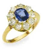 vintage style sapphire engagement rings