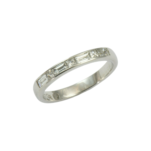Handmade Contemporary 18ct. White gold diamond set ring.