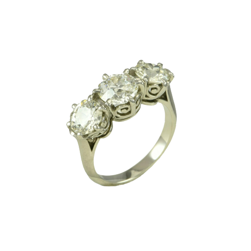 Vintage Edwardian platinum and diamond ring